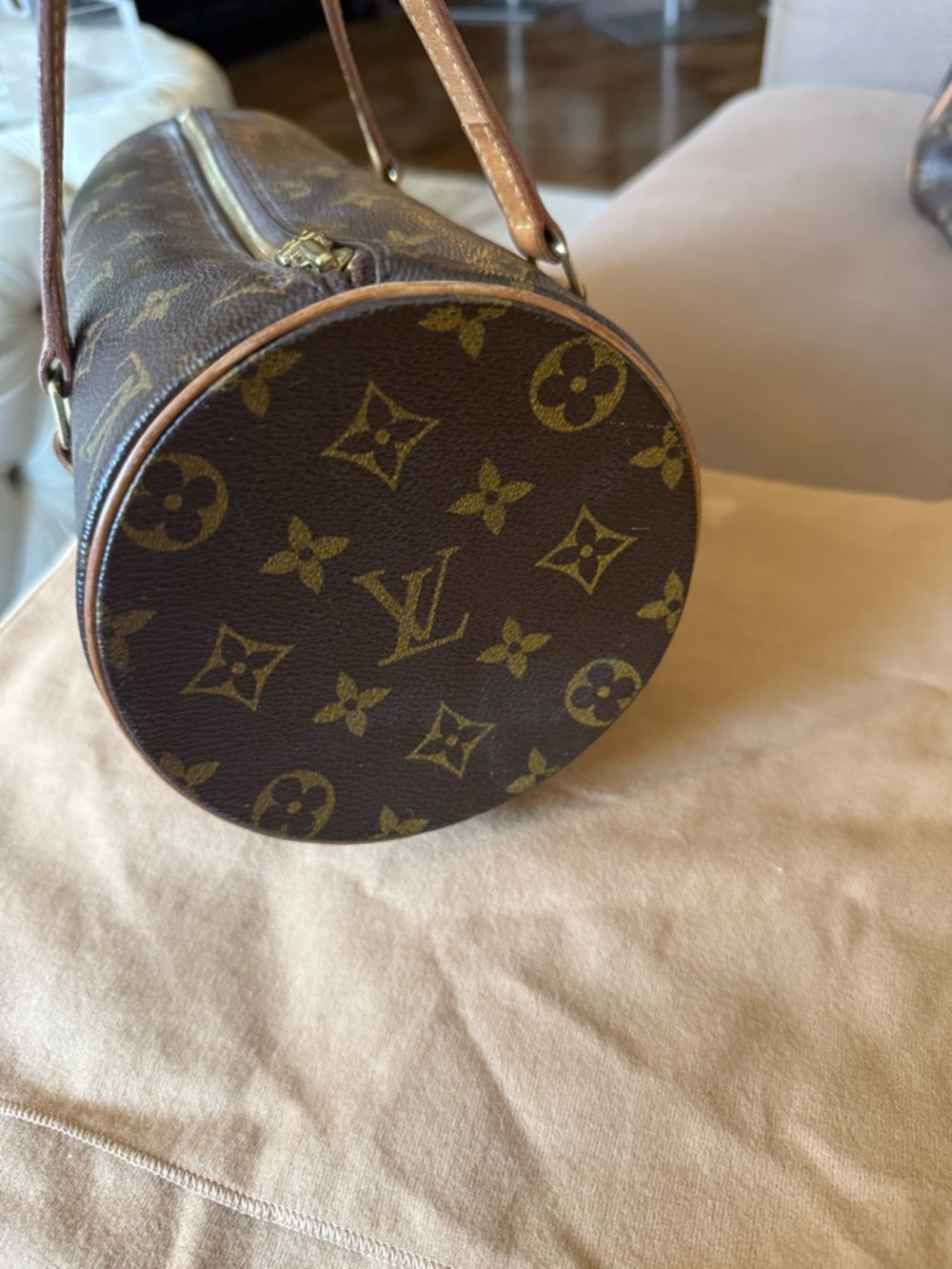 Louis Vuitton Brown Monogram Canvas Papillon 26 Shoulder Bag - Picture 2 of 16